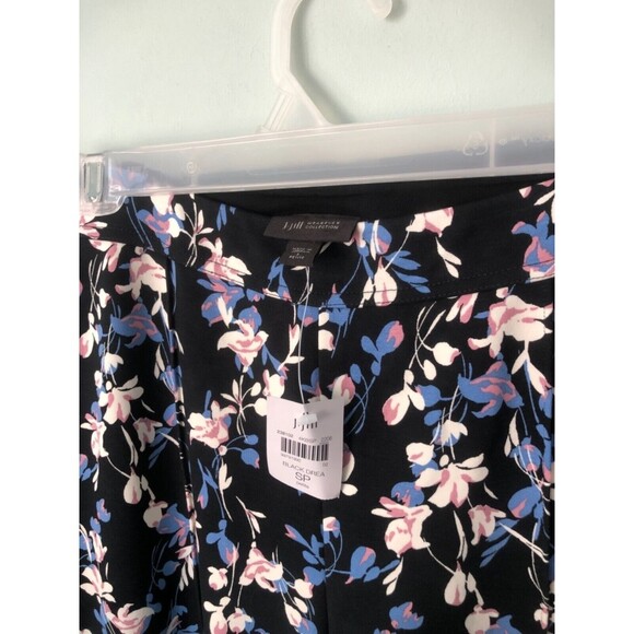 J JILL Wearever Wide Leg Cropped Pull-On Palazzo Pants Stretch High Rise Floral - Picture 2 of 4